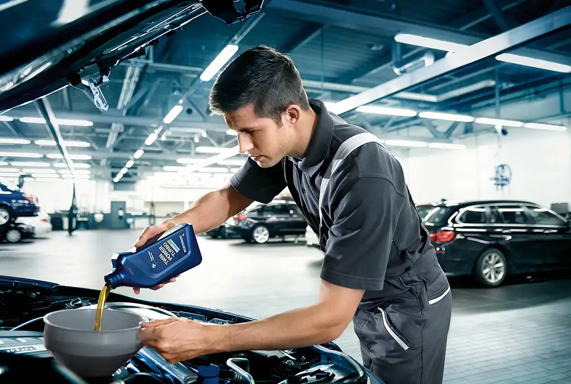 Как проверить уровень масла в BMW